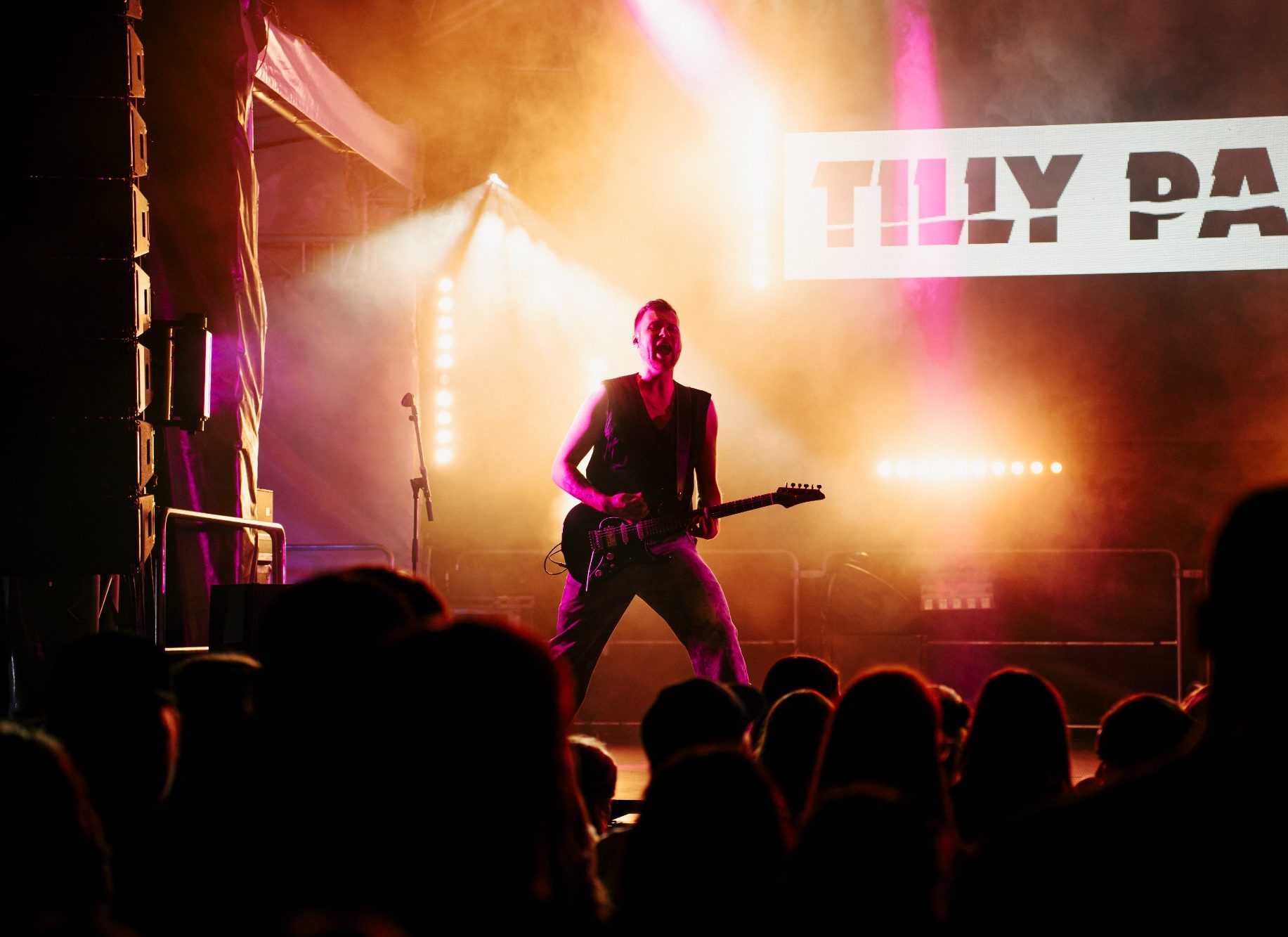 Auf der Bühne beim Terassenfest in Osnabrück